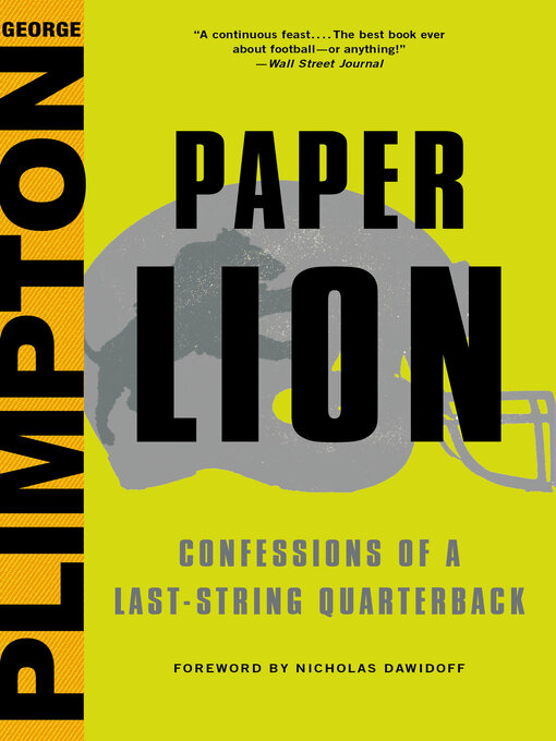 Title details for Paper Lion by Nicholas Dawidoff - Available